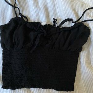 Garage black tank top